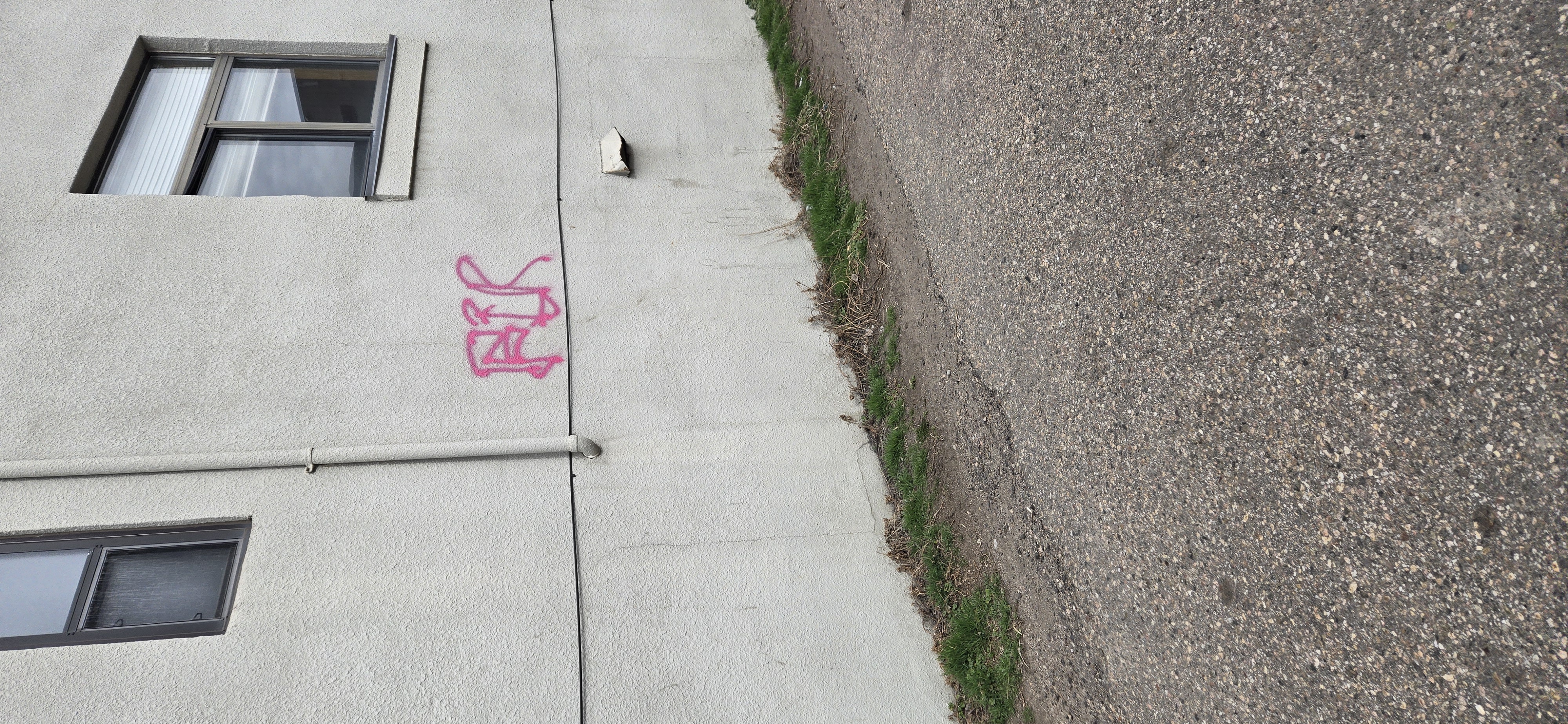 Stucco Wall Graffiti